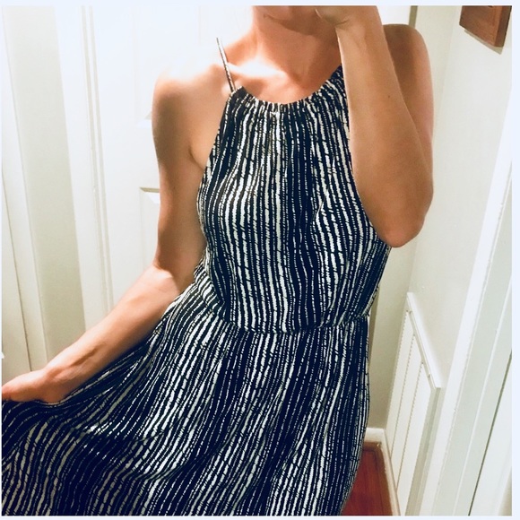 Loft Black and White halter dress - Picture 8 of 8